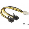 DeLOCK Kabel rozdzielacz zasilania PCI EXPRESS 2x8PIN/1x6PIN