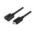 Unitek Adapter USB TYP-C DO USB AF 0,15m, Y-C476BK