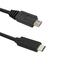 Qoltec Kabel USB 3.1 typ C męski Micro USB 2.0 B męski 1,2m
