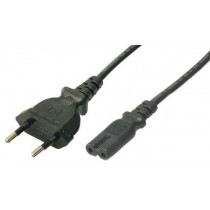 LogiLink Kabel zasilający CP092 Euro-8 > C7 VDE czarny 1,8m