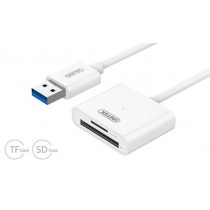 Unitek Y-9321 Czytnik kart USB 3 0 microSD/SD biały
