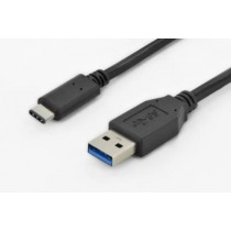 Assmann Kabel połączeniowy USB 3.1 Gen.1 SuperSpeed 5Gbps Typ USB A/USB C M/M 1m Czarny