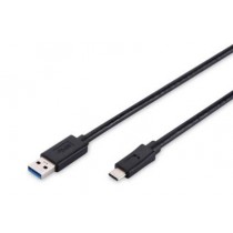 Assmann Kabel połączeniowy USB 2.0 HighSpeed Typ USB A/USB C M/M 1,8m Czarny