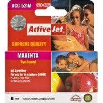 ActiveJet ACC-521MN Tusz (zamiennik Canon CLI-521M; Supreme; 10 ml; czerwony)