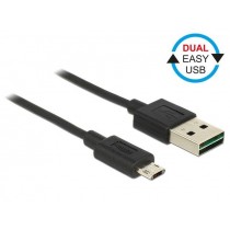 DeLOCK Kabel Micro USB AM-BM Dual Easy-USB 1m