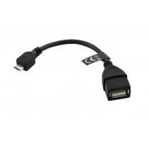 Esperanza EB180 - 5901299920237 EB180 Kabel MICRO USB 2.0 A-B M/F OTG - 10cm