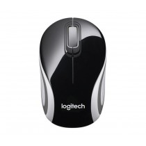 Logitech Mysz bezprzewodowa Mini Mouse M187 optyczna czarno-biała