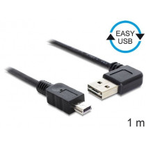 DeLOCK Kabel USB MINI(M)- USB-A(M) 2.0 1m kątowy