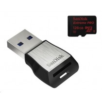 SanDisk Sandisk MIcroSDXC karta 128GB Extreme PRO (275MB/s, Class 10 UHS-II U3) + USB 3.0 čtečka