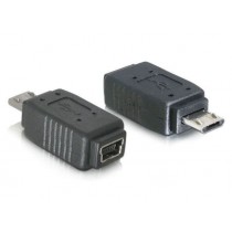 DeLOCK Adapter USB Mini(F)->USB Micro(M)+Nikiel