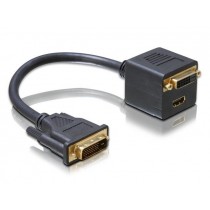 DeLOCK Adapter DVI-D->DVI-D(24+1)+HDMI