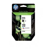 HP 21/22 Combo Pack - 2er-Pack - Schwarz, Farbe (Cyan, Magenta, Gelb) - Original - Tintenpatrone 21/22 Druckpatronen in der Kombipackung senken die Druckkosten und sparen Zeit. Mit diesen schwar