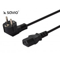 Savio SAVKABELCL-98 CL-98 Kabel komputerowy zasilający kątowy 1,8m