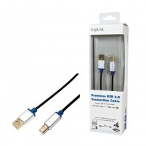 LogiLink Kabel Premium USB2.0 A/B, długość 3m