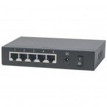 Intellinet Network Solutions Switch Gigabit 5xPoE Passthrough zasilany PoE lub AC,68W