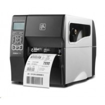 Zebra TT Printer ZT230; 203 dpi, Euro and UK cord, Serial, USB, Int 10/100, Cutter with Catch Tray
