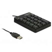 DeLOCK Klawiatura numeryczna USB 19 klawiszy czarna