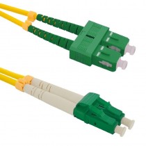 Qoltec Patchcord Światłowodowy SC/APC-LC/APC SM 9/125 G652D 3m