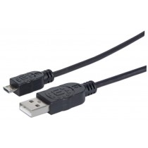 Manhattan 325677 Kabel USB 2.0 A-Micro B M/M 0,5m czarny