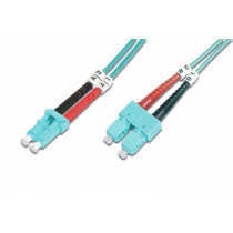 Digitus Patchcord światłowodowy FO LC-SC MM 50/125 OM3 duplex LSOH 5m