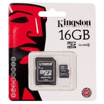Kingston Karta pamięci microSDHC Class 4 16GB + Adapter SD