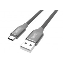 Unitek Kabel PREMIUM USB-USB-C 2.0, GRAY, Y-C4025AGY