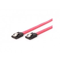 Gembird CC-SATAM-DATA-XL kabel do dysków SATA DATA III (6GB/S) 100cm metalowe zatrzaski czerwony