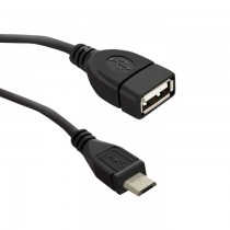 Qoltec 50404 Kabel USB OTG 2.0 A żeński Micro USB B męski 0.2m