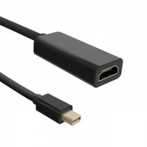 Qoltec 50432 Adapter Mini DisplayPort v1.1 męski HDMI A żeński 1080P 0.2m