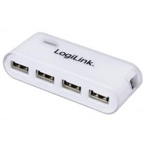 LogiLink HUB USB 2.0 4-portowy z zasilaczem, biały