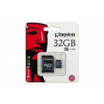 Kingston Karta pamięci microSDHC Class 4 32GB + Adapter SD