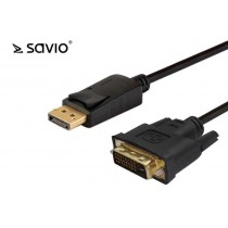 Savio SAVKABELCL-106 CL-106 Kabel displayPort do DVI 1,8m