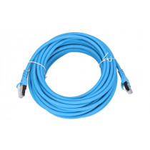 Extralink LAN patchcord kat6A S/FTP 10m 10G ekranowany kabel czysta miedź niebieski