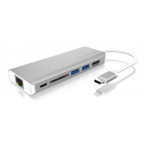 RaidSonic Technology IB-DK4034-CPD Stacja Dokująca USB Type-C dla laptopów 2xUSB 3.0 1xRJ45 1xUSB Type-C
