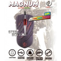 rebeltec Gamingowa mysz optyczna, MAGNUM, 3 kolory podświetlania do 2400DPI