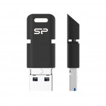 Silicon-Power SILICON POWER Pamięć USB OTG Mobile C50 64GB USB 3.1+micro USB+Type C Czarna
