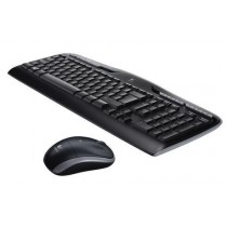 Logitech Zestaw bezprzewodowy klawiatura + mysz MK330 czarny układ niemiecki