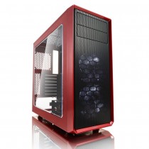 Fractal Design | Focus G | FD-CA-FOCUS-RD-W | Side window | Left side panel - Tempered Glass | Red | ATX | Power supply included No | ATX