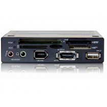 DeLOCK Czytnik kart 3.5 43in1/USB/eSata/Audio/FireWire Czarny