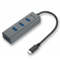 iTec USB-C Metal 4-portowy HUB USB 3.0 4x USB 3.0