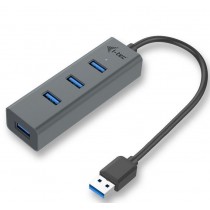 iTec USB 3.0 Metal 4-portowy pasywny HUB USB, 4x port USB 3.0