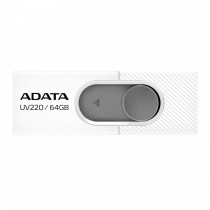 A-Data ADATA Flash Disk 64GB UV220, USB 2.0 Dash Drive, bílá/šedá