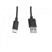 LANBERG Kabel USB-C -> USB-A M/M 1M 2.0 czarny