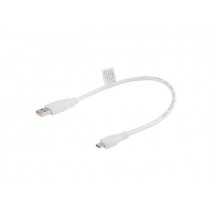 LANBERG Kabel USB 2.0 micro AM-MBM5P 0.3M biały