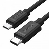 Unitek Kabel USB TYP-C DO microUSB 2.0, 1m, Y-C473BK