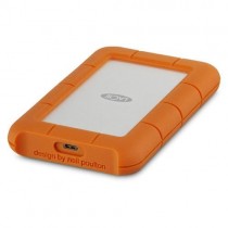 LaCie RUGGED Secure 2TB 2.5inch USB-C USB3.1 Drop crush and rain resistant for all terrain use orange