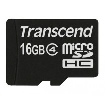 Transcend MicroSD SDHC 16GB | TS16GUSDC4, 16 GB, MicroSDHC, | Class 4, Black