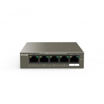 Tenda Switch niezarządzalny TEF1105P V2.0 4-port Ethernet Switch 10/100 Mb/s PoE 63W