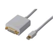 Digitus Kabel adapter Displayport 1080p 60Hz FHD Typ miniDP/DVI-I (24+5) M/Ż 0,15m Biały