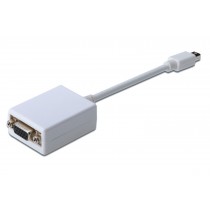 Digitus Kabel adapter Displayport 1080p 60Hz FHD Typ miniDP/DSUB15 M/Ż 0,15m Biały